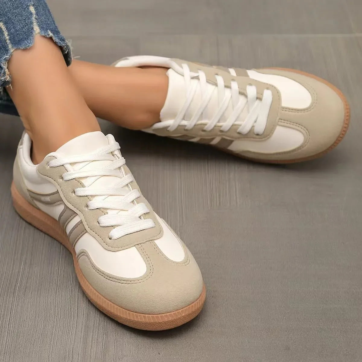 ELSA | ORTHOPEDIC SUEDE TRAINERS  WIDE FIT