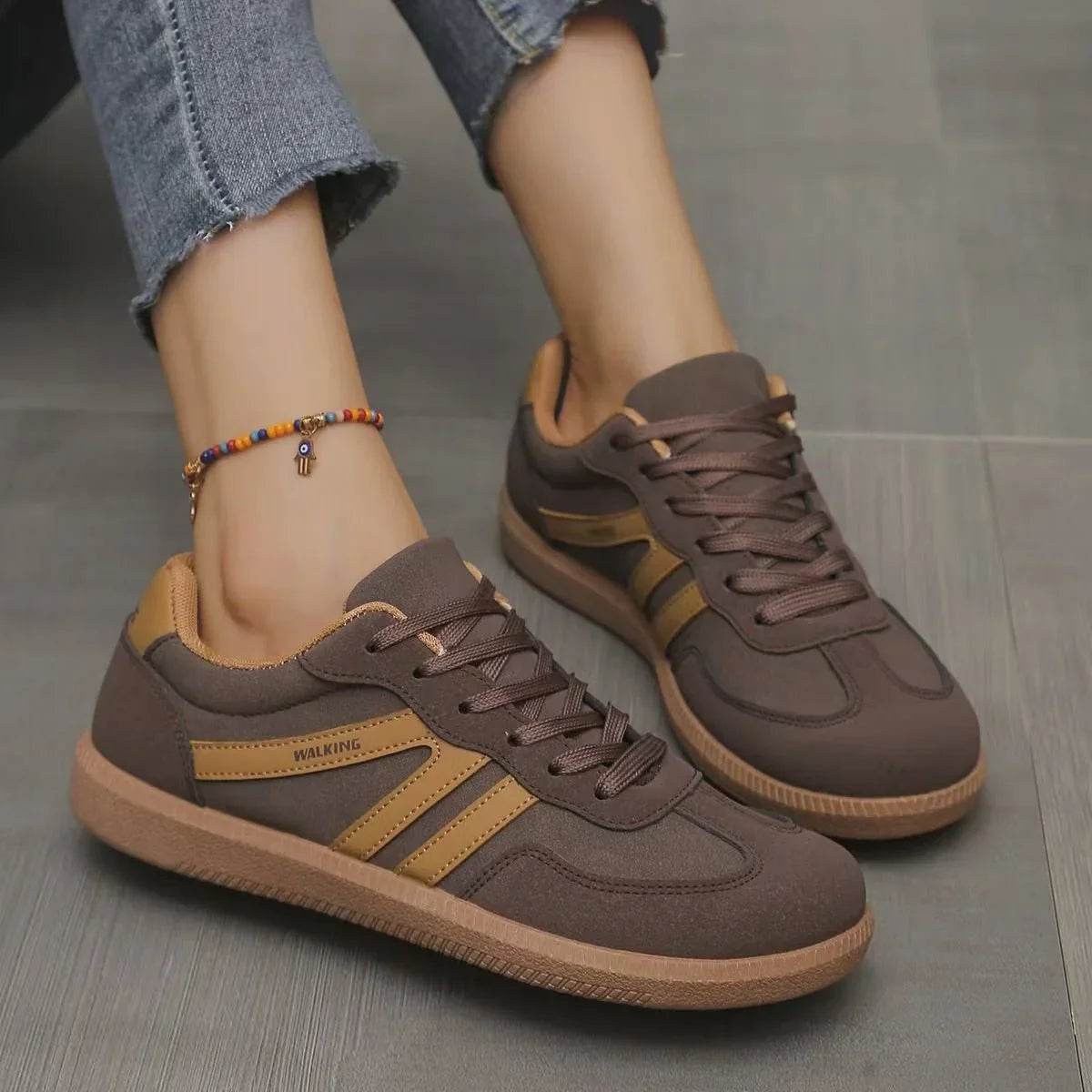 ELSA | ORTHOPEDIC SUEDE TRAINERS  WIDE FIT