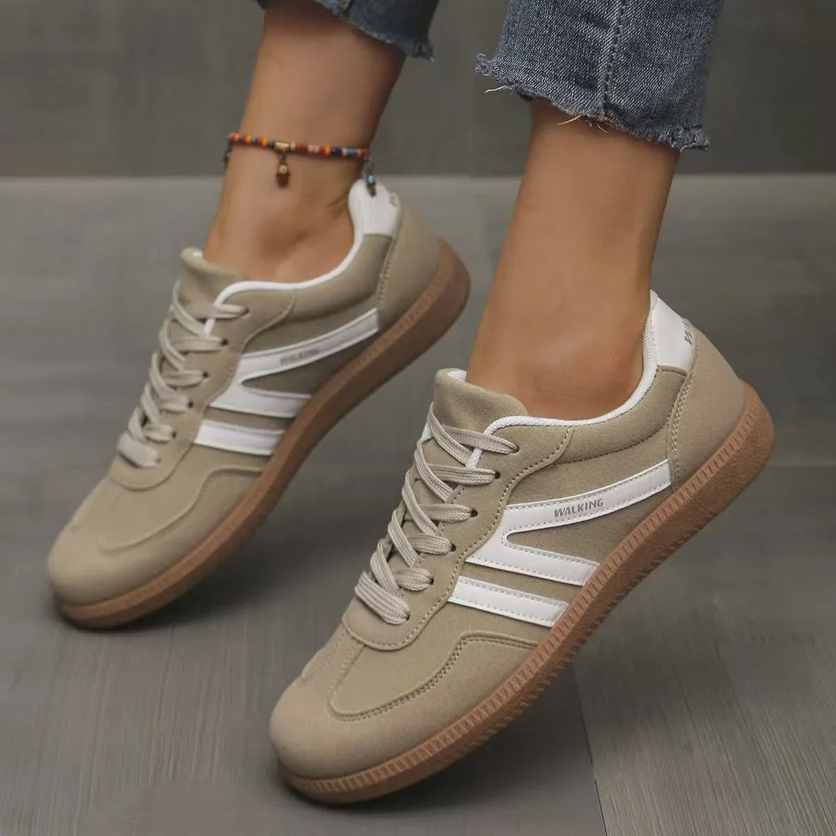 ELSA | ORTHOPEDIC SUEDE TRAINERS  WIDE FIT