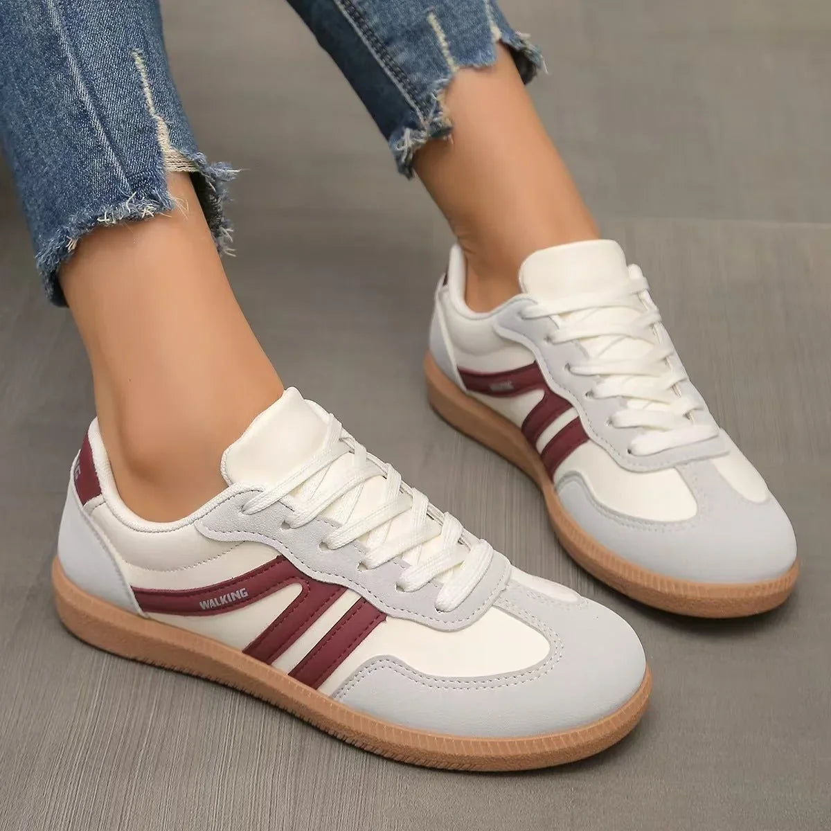 ELSA | ORTHOPEDIC SUEDE TRAINERS  WIDE FIT