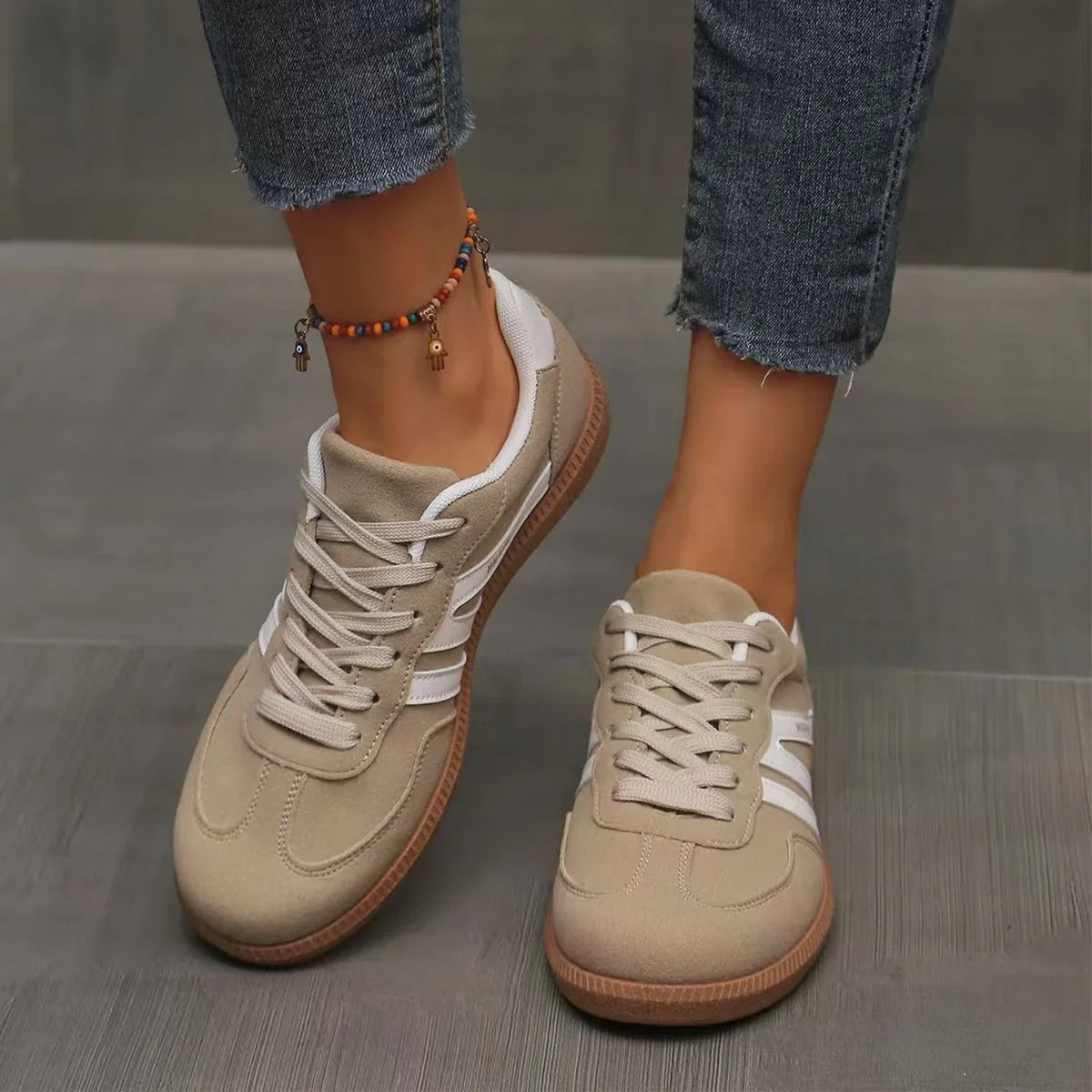ELSA | ORTHOPEDIC SUEDE TRAINERS  WIDE FIT