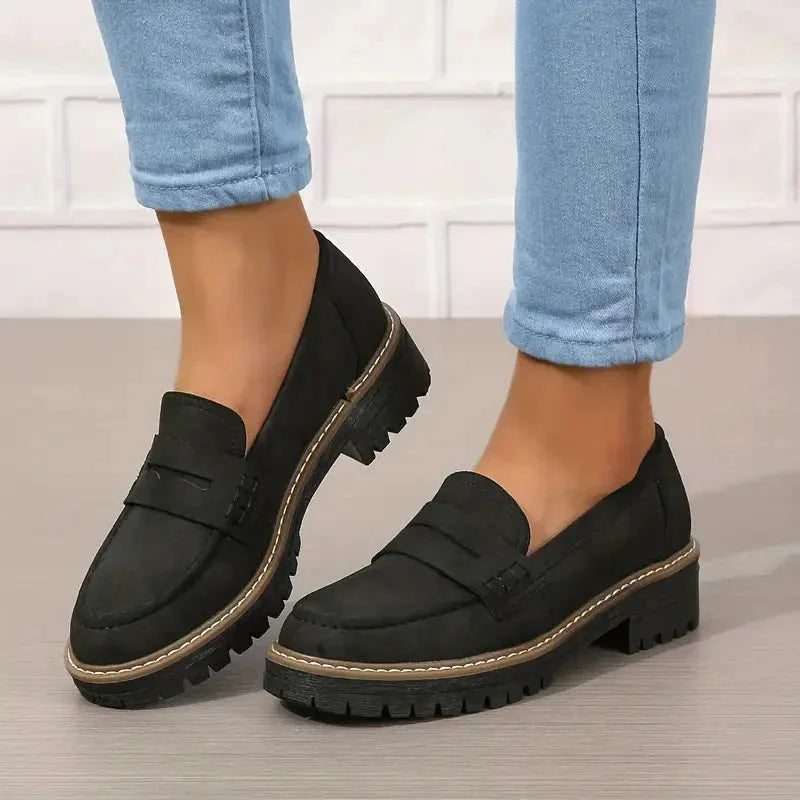 ELIANA | CHUNKY PLATFORM LOAFERS WITH ARCH SUPPORT