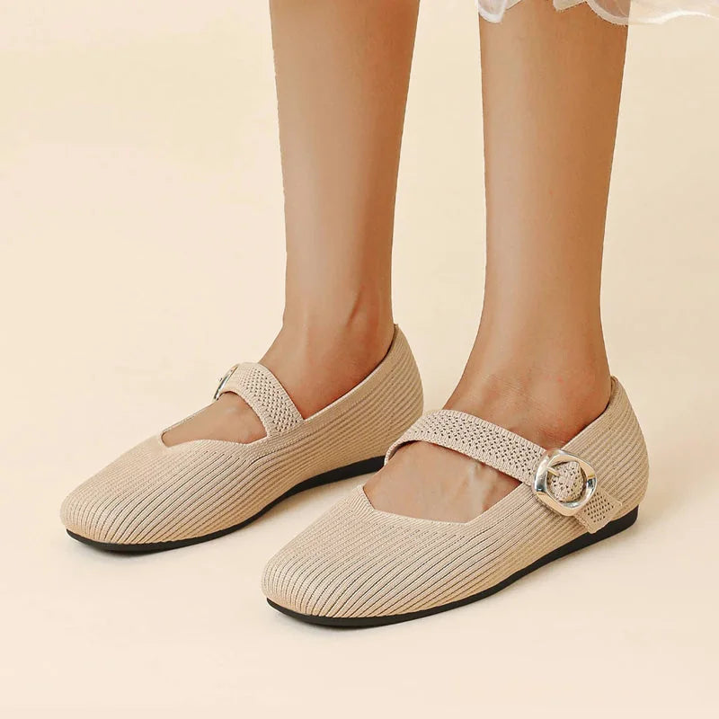 MADDISON | WOMEN'S ORTHOPAEDIC MARY JANE KNIT FLATS