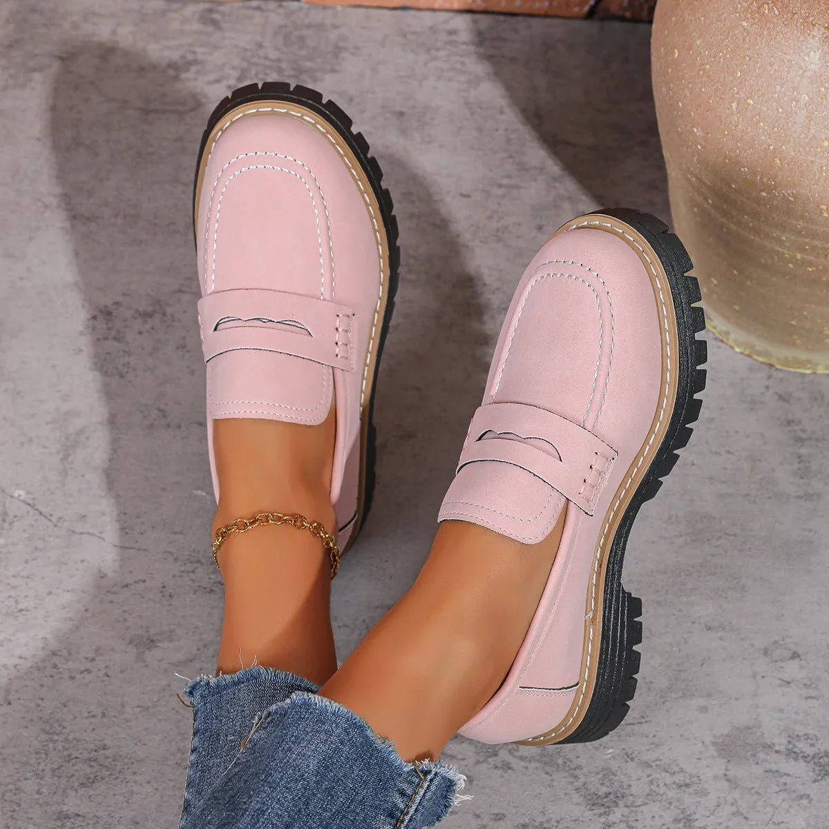 ELIANA | CHUNKY PLATFORM LOAFERS WITH ARCH SUPPORT