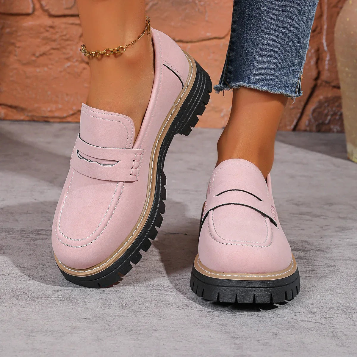 ELIANA | CHUNKY PLATFORM LOAFERS WITH ARCH SUPPORT