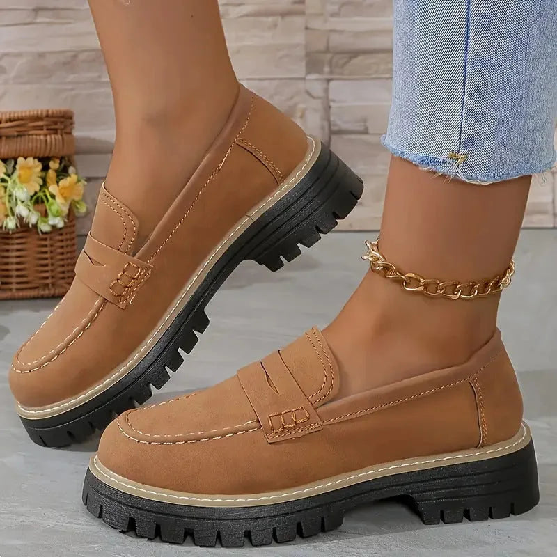 ELIANA | CHUNKY PLATFORM LOAFERS WITH ARCH SUPPORT