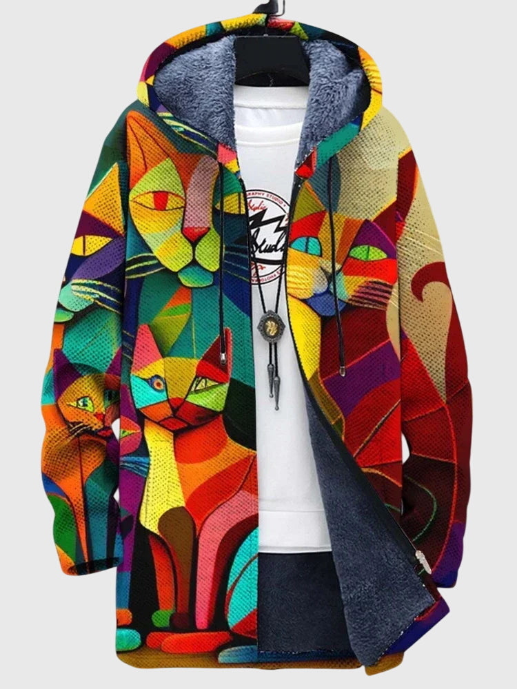 Anna - Jacket with Artistic Print