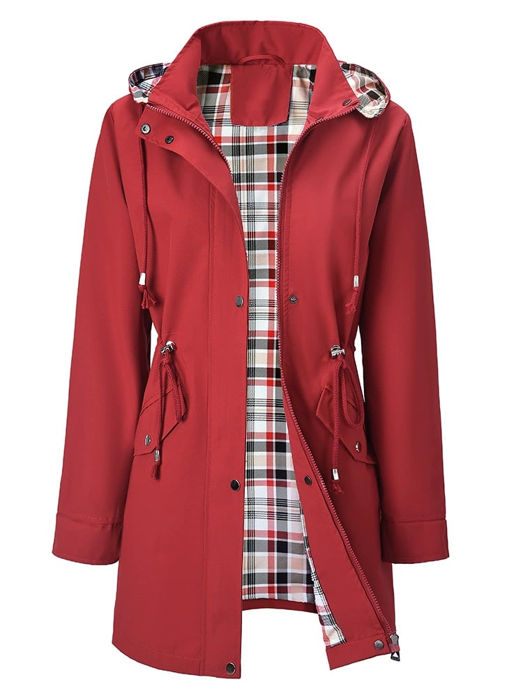 Aimee | Women's Hooded Waterproof Trench Coat