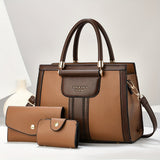 LUNA - ELEGANT 3-PIECE LEATHER BAG SET