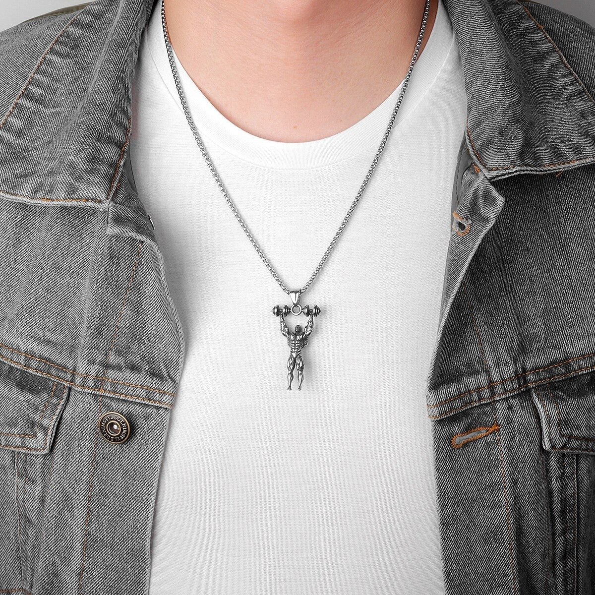 THOMAS | MR OLYMPIA PENDANT NECKLACE