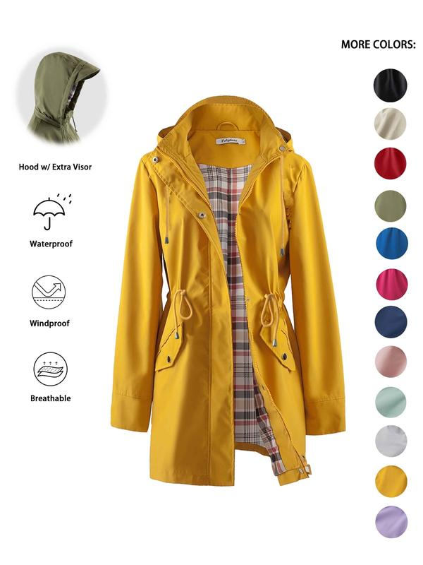 Aimee | Women's Hooded Waterproof Trench Coat