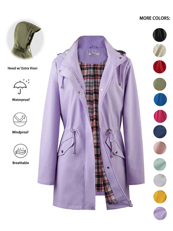 Aimee | Women's Hooded Waterproof Trench Coat