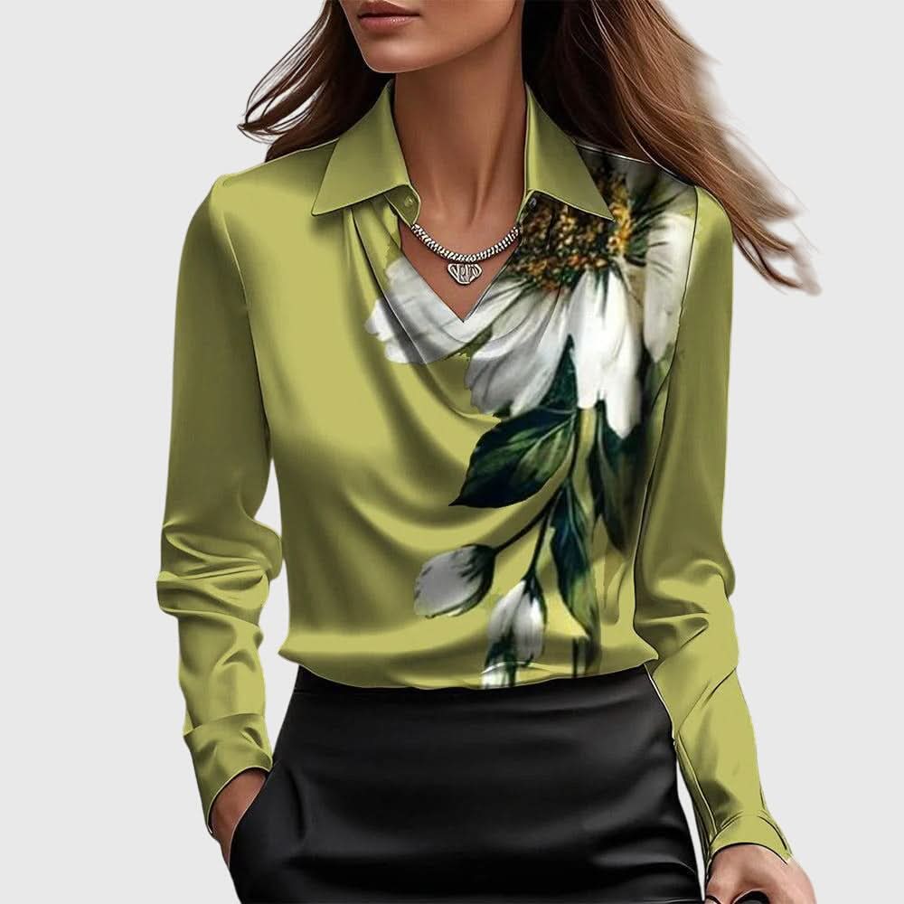 Heidi | Elegant Draped Blouse