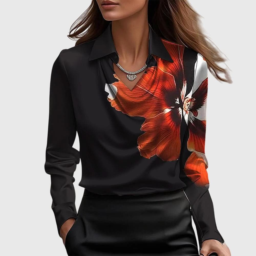 Heidi | Elegant Draped Blouse