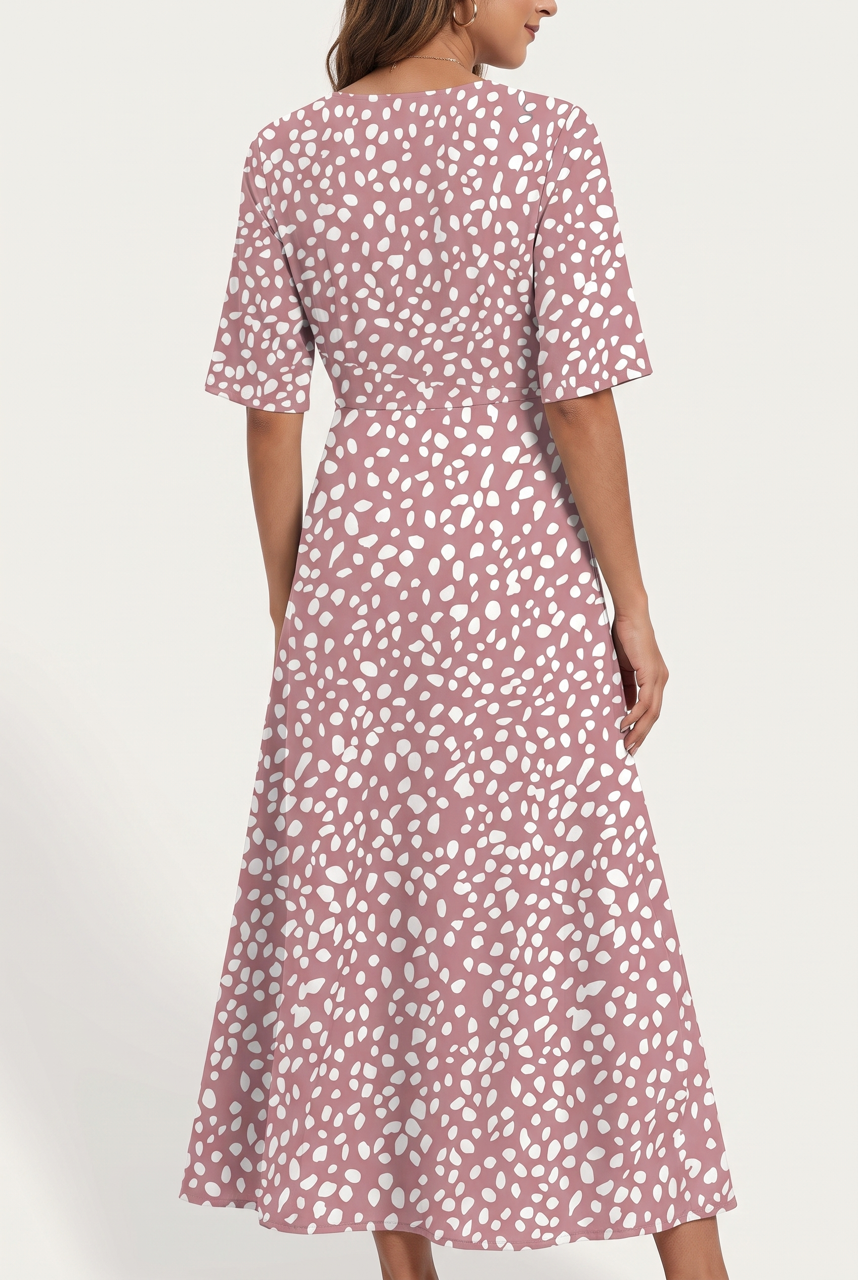 Faye | Flattering Gathered Midi Dress
