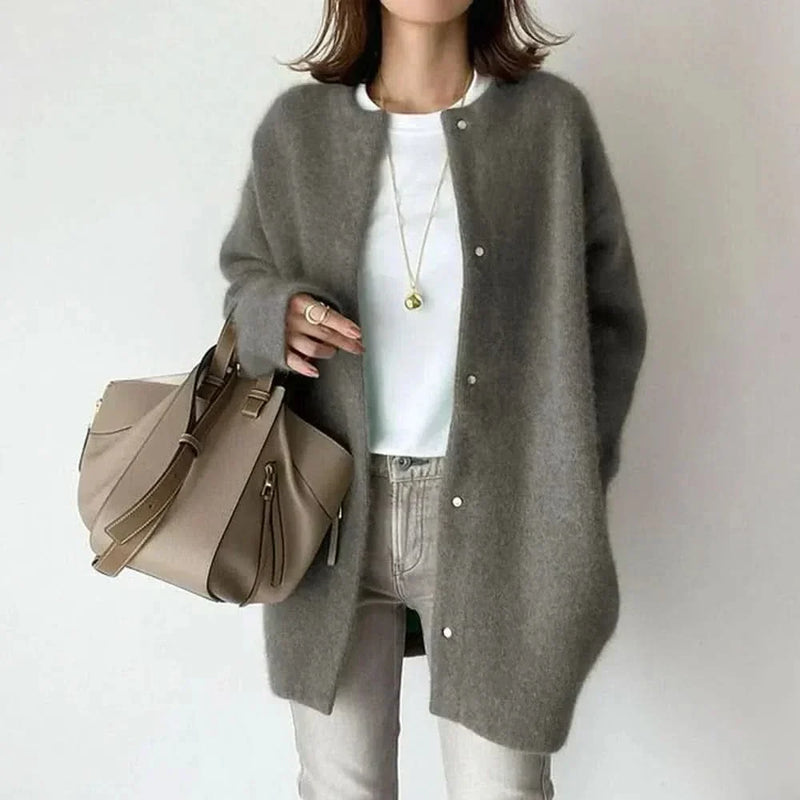 LAILA | REFINED BUTTONED KNIT CARDIGAN