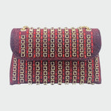 LAVIERA - CHIC CHAIN COLORED DIAMOND SHOULDER BAG