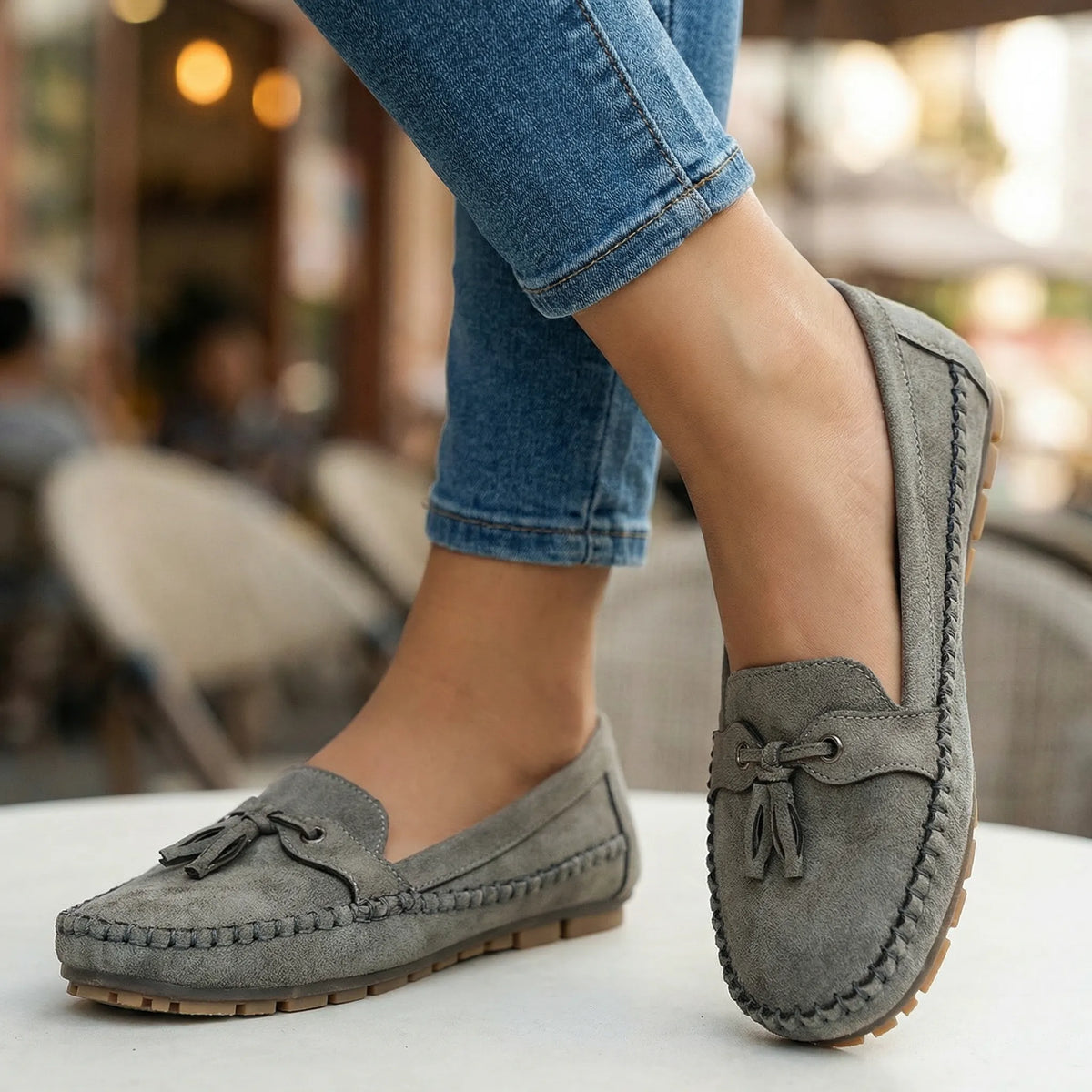 AMARA | WOMEN'S EXTRA-WIDE ORTHOPAEDIC SUEDE LOAFERS