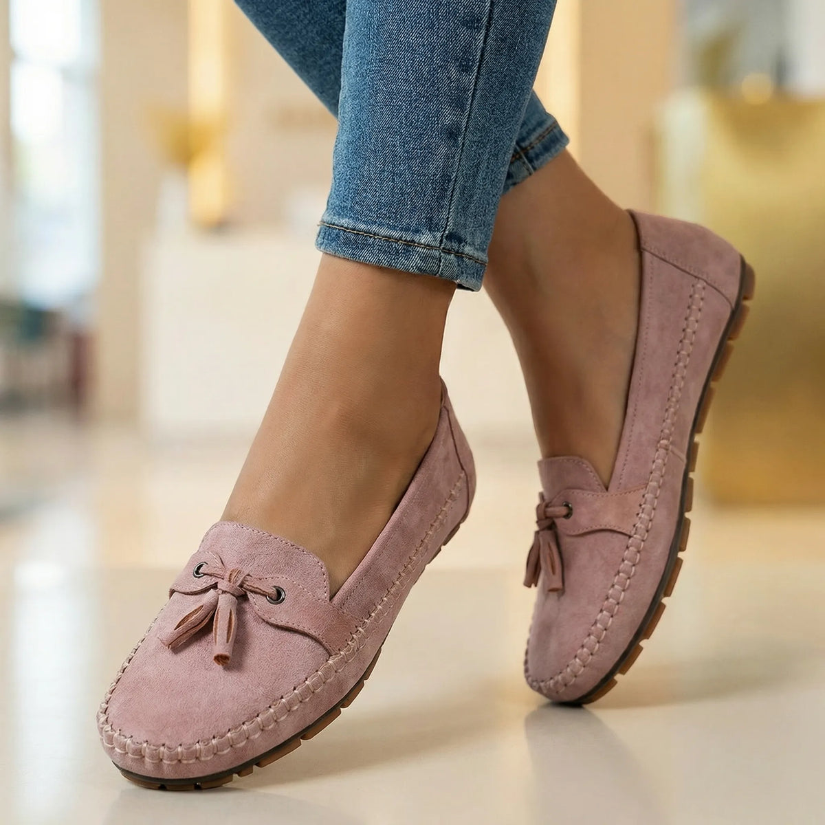 AMARA | WOMEN'S EXTRA-WIDE ORTHOPAEDIC SUEDE LOAFERS