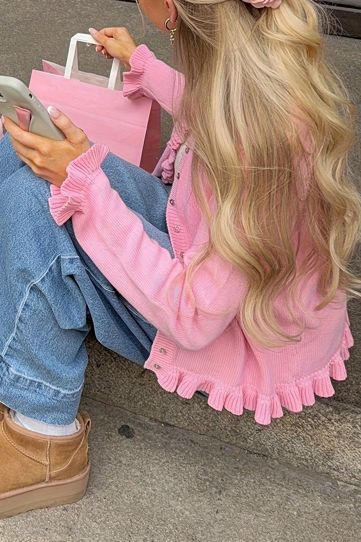 Maria | Knitted Frill Cardigan