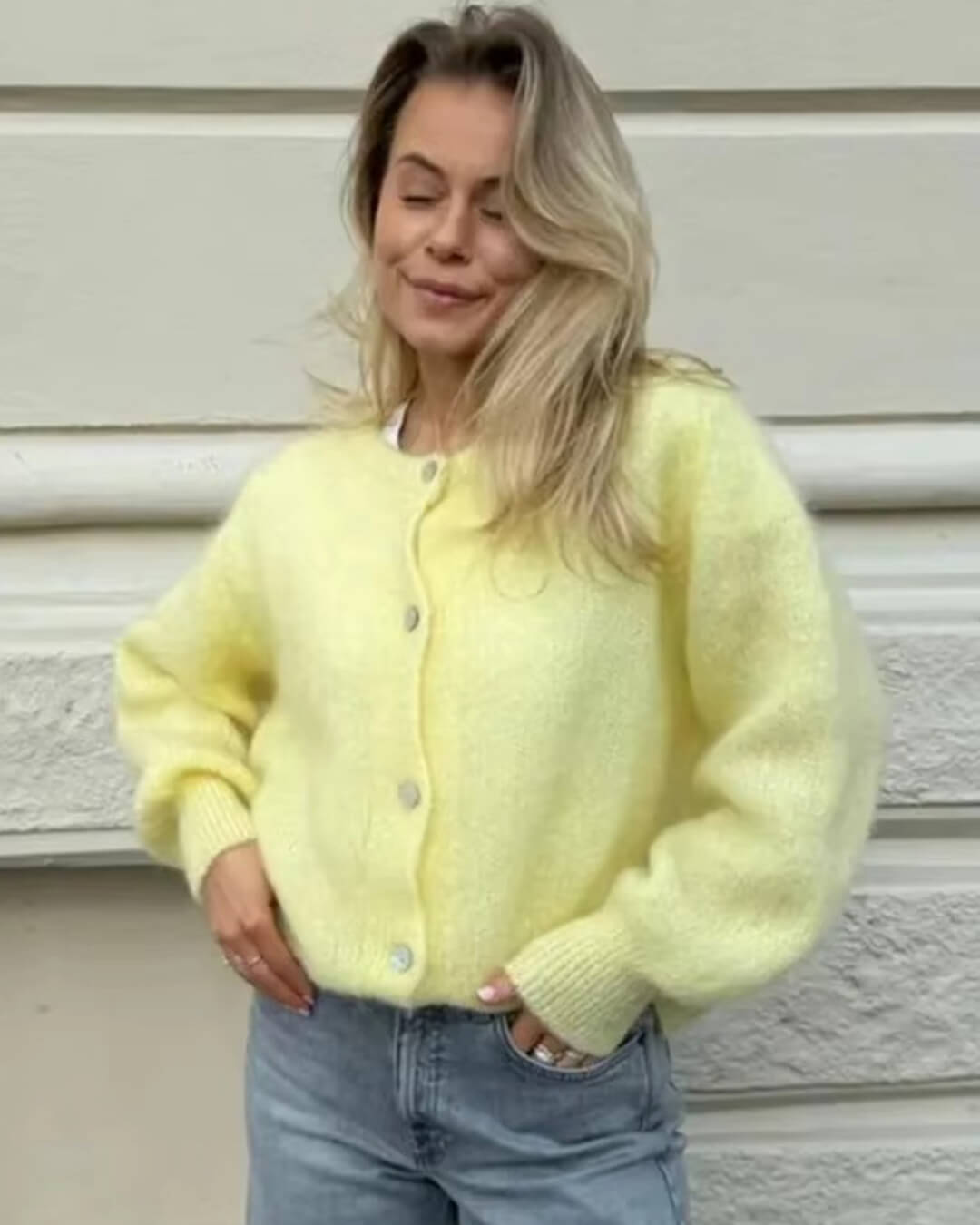 Alexa | Fuzzy Knit Cardigan