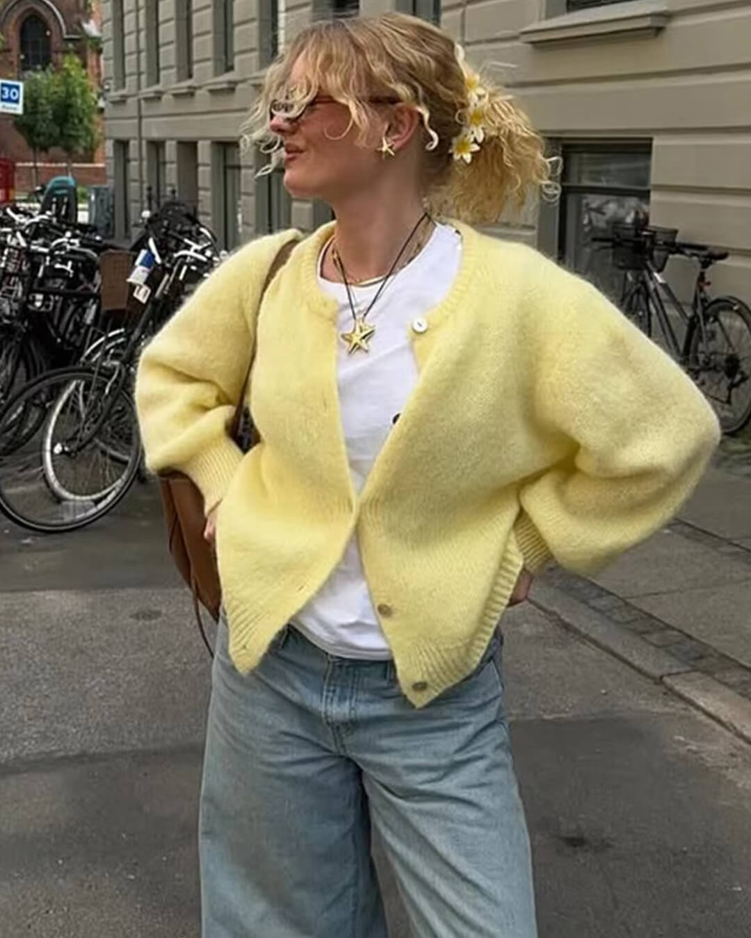 Alexa | Fuzzy Knit Cardigan
