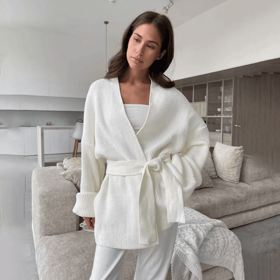 Vivienne | Belted Wrap Cardigan