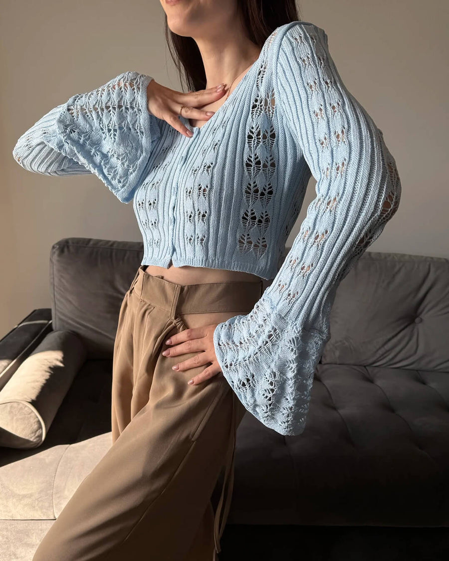 Savannah | Hollow Out Knitted Cardigan