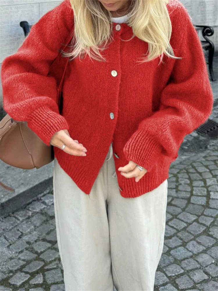Alexa | Fuzzy Knit Cardigan