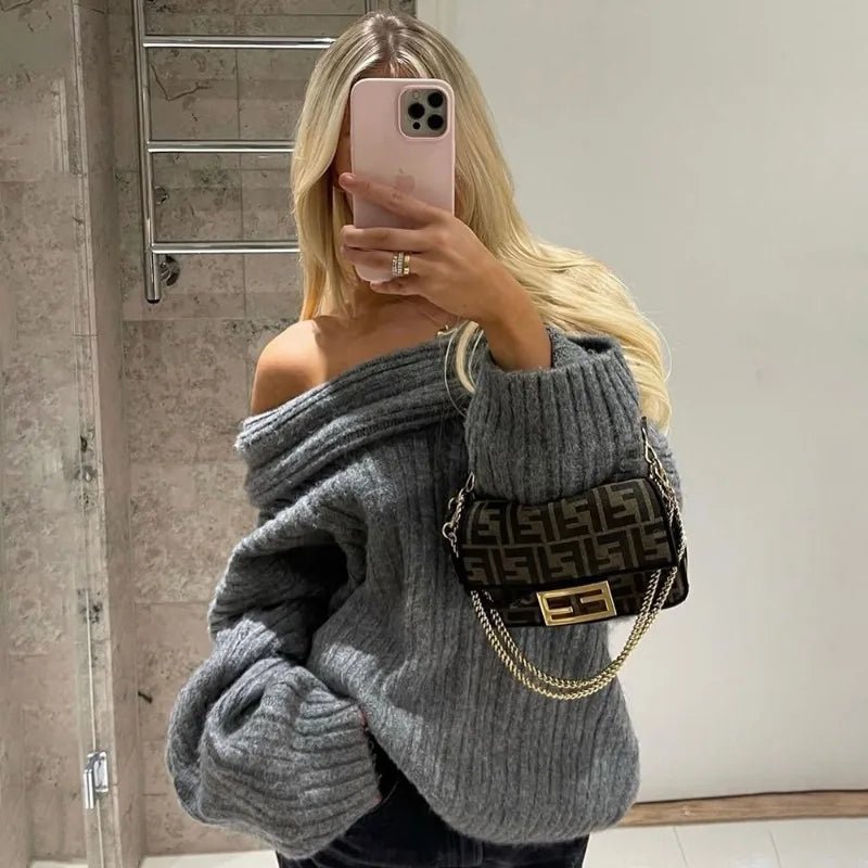 Lexi | Off-Shoulder Knit Sweater