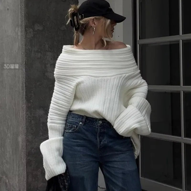 Lexi | Off-Shoulder Knit Sweater