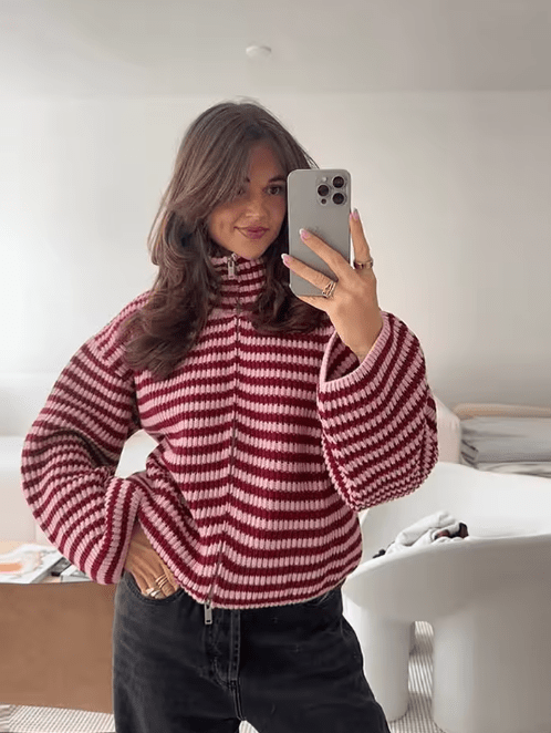 Ophelia | Knit Zip Sweater