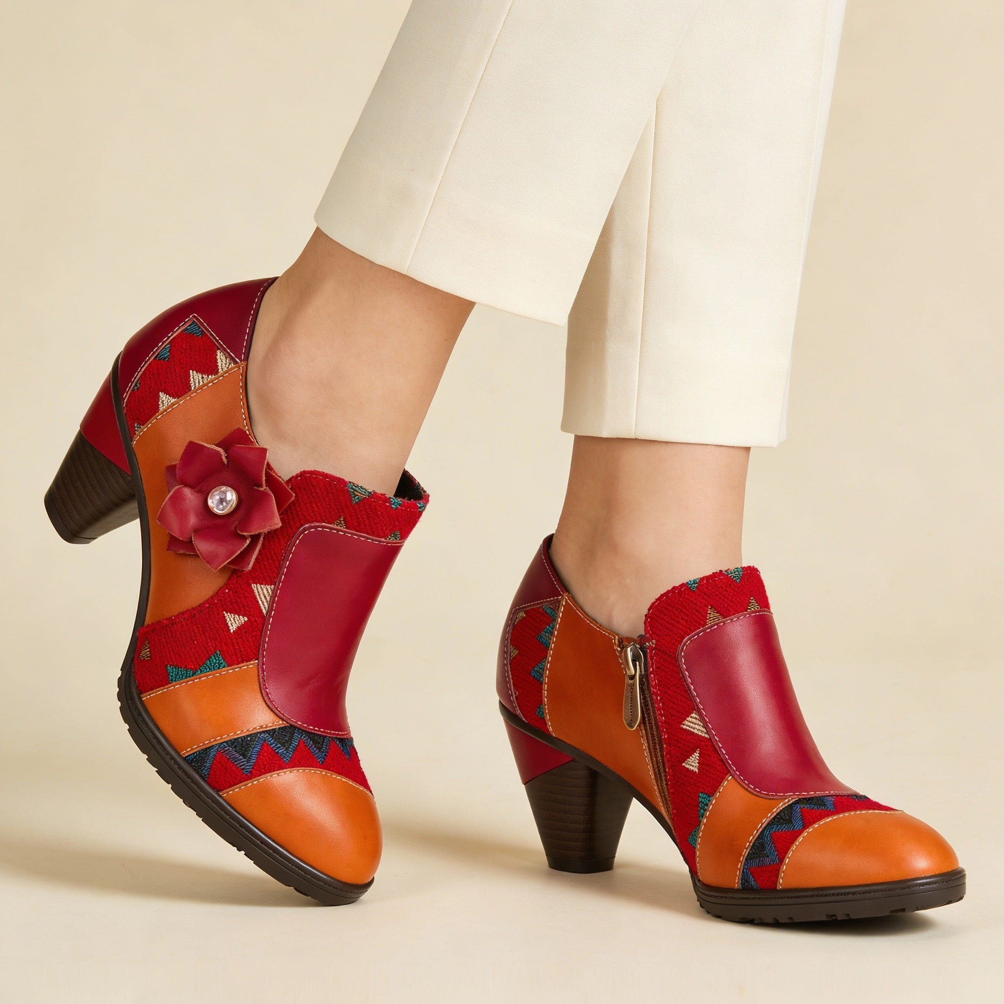 Boho Bloom Patchwork Pump