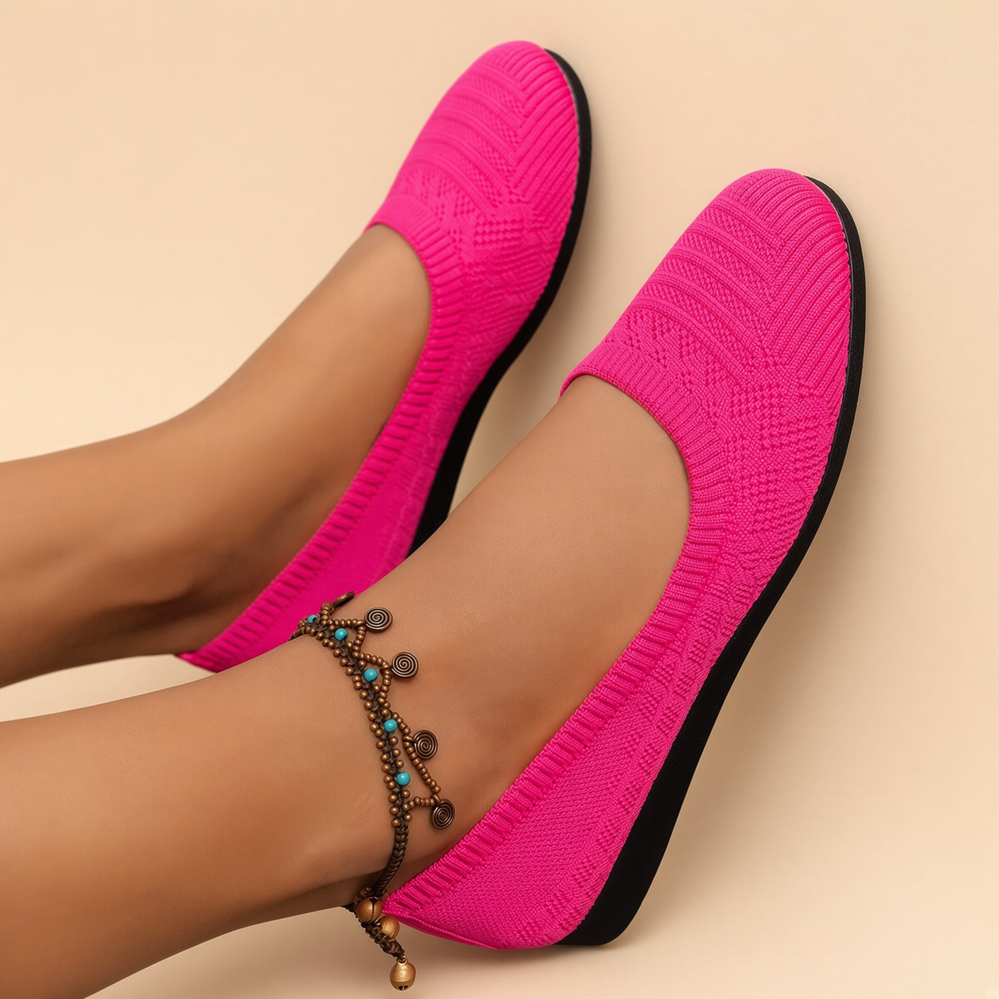 Lisa | Breathable Knitted Slip-On Walking Shoes